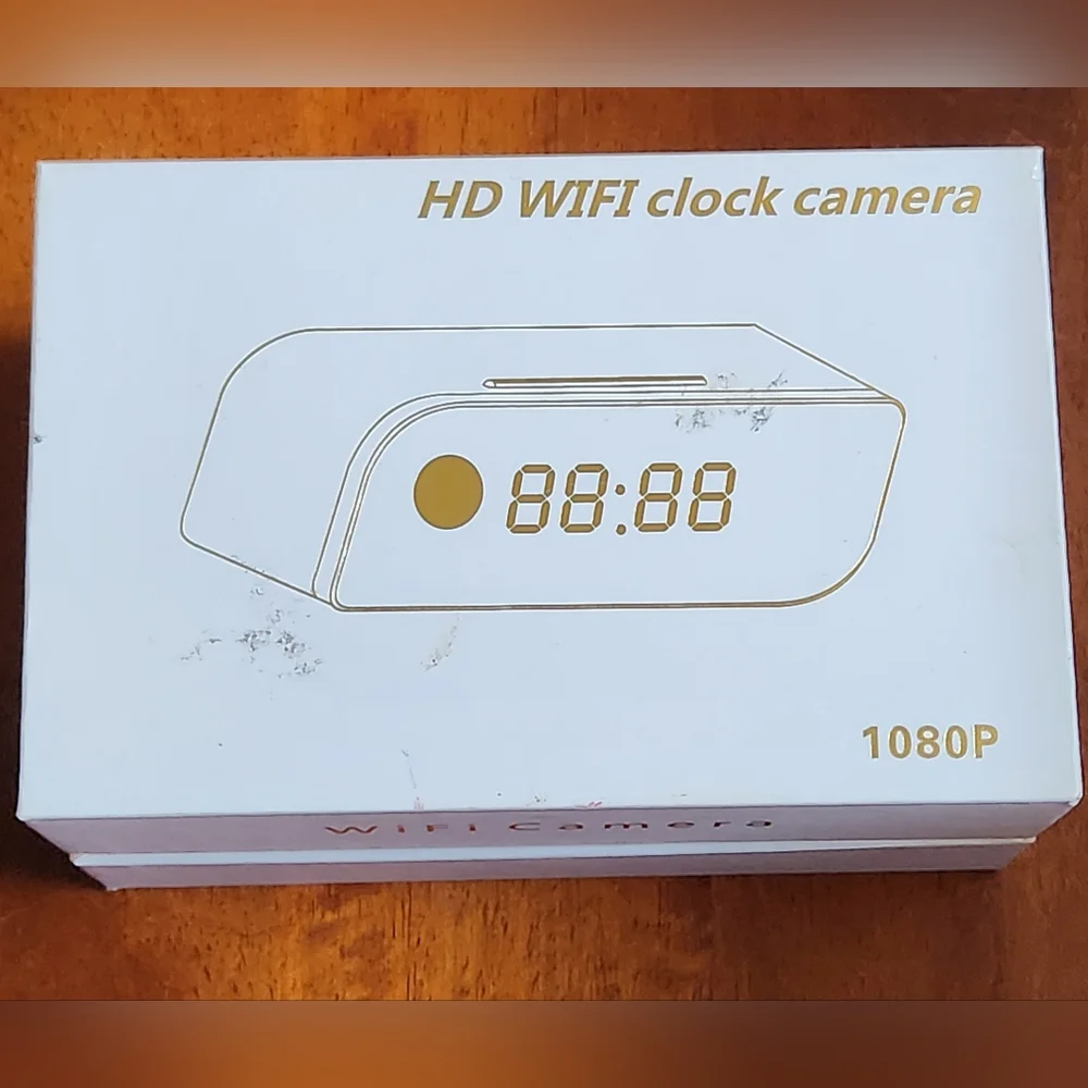Enji Clock Radio With Spy Camera Wifi New